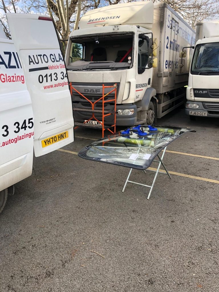Auto Glazing UK Ltd offering roadside windscreen replacement for a Truck
